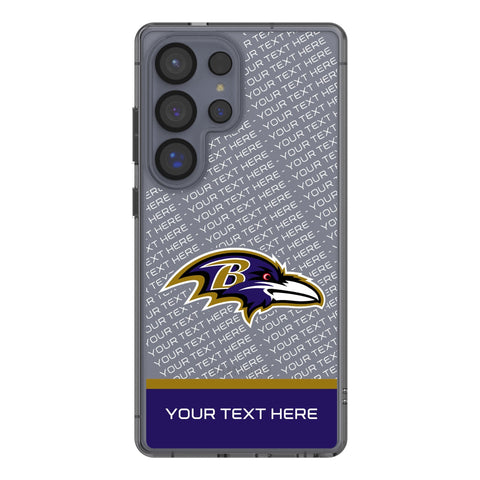 Baltimore Ravens Personalized EndZone Plus Clear Phone Case for Samsung Galaxy