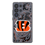 Cincinnati Bengals Paisley Clear Phone Case for Samsung Galaxy