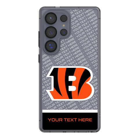 Cincinnati Bengals Personalized EndZone Plus Clear Phone Case for Samsung Galaxy