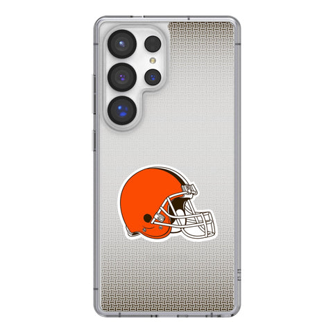 Cleveland Browns Linen Clear Phone Case for Samsung Galaxy
