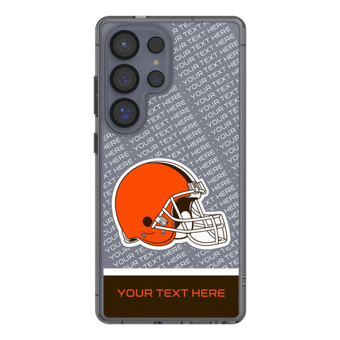 Cleveland Browns Personalized EndZone Plus Clear Phone Case for Samsung Galaxy