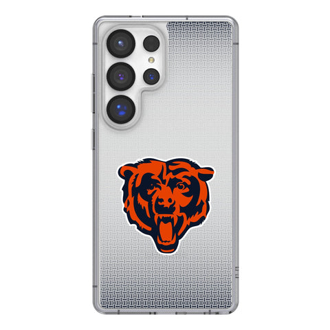 Chicago Bears Linen Clear Phone Case for Samsung Galaxy