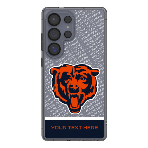 Chicago Bears Personalized EndZone Plus Clear Phone Case for Samsung Galaxy