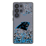 Carolina Panthers Confetti Clear Phone Case for Samsung Galaxy