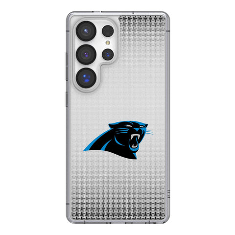 Carolina Panthers Linen Clear Phone Case for Samsung Galaxy