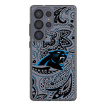 Carolina Panthers Paisley Clear Phone Case for Samsung Galaxy