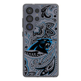 Carolina Panthers Paisley Clear Phone Case for Samsung Galaxy