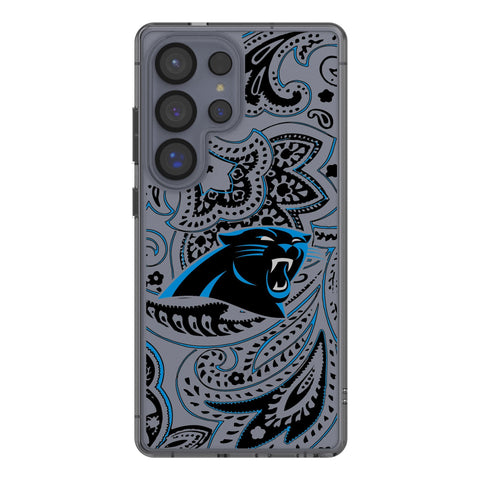 Carolina Panthers Paisley Clear Phone Case for Samsung Galaxy