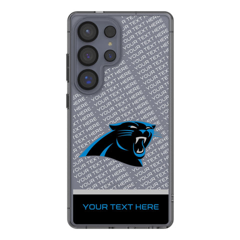 Carolina Panthers Personalized EndZone Plus Clear Phone Case for Samsung Galaxy