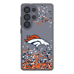 Denver Broncos Confetti Clear Phone Case