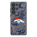 Denver Broncos Paisley Clear Phone Case