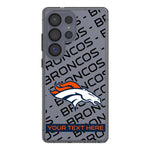Denver Broncos Personalized Tilt Clear Phone Case for Samsung Galaxy