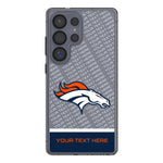 Denver Broncos Personalized EndZone Plus Clear Phone Case for Samsung Galaxy