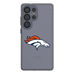 Denver Broncos Text Backdrop Clear Phone Case