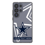 Dallas Cowboys Personalized Tilt Clear Phone Case for Samsung Galaxy