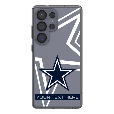 Dallas Cowboys Personalized Tilt Clear Phone Case for Samsung Galaxy