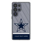 Dallas Cowboys Personalized EndZone Plus Clear Phone Case for Samsung Galaxy