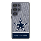 Dallas Cowboys Personalized EndZone Plus Clear Phone Case for Samsung Galaxy
