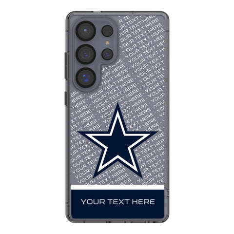 Dallas Cowboys Personalized EndZone Plus Clear Phone Case for Samsung Galaxy
