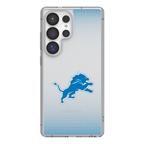 Detroit Lions Linen Clear Phone Case for Samsung Galaxy