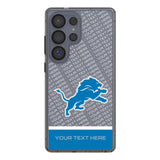 Detroit Lions Personalized EndZone Plus Clear Phone Case for Samsung Galaxy