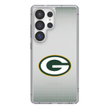 Green Bay Packers Linen Clear Phone Case for Samsung Galaxy