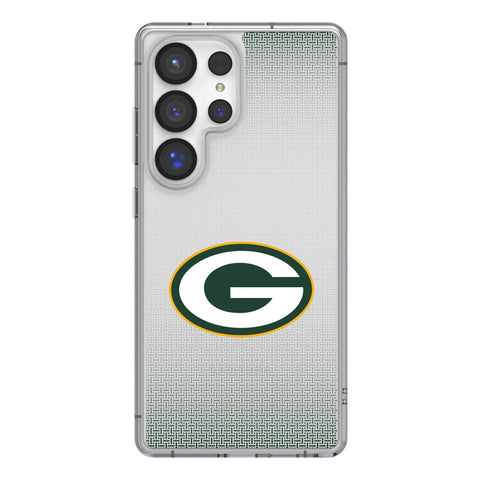 Green Bay Packers Linen Clear Phone Case for Samsung Galaxy