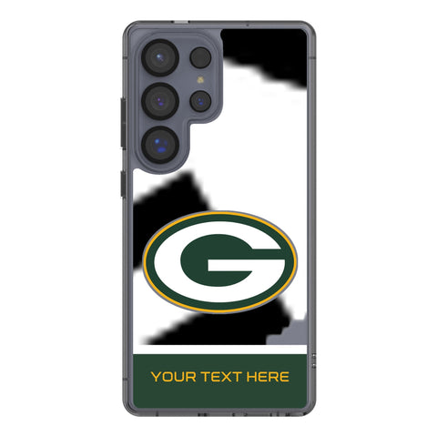 Green Bay Packers Personalized EndZone Plus Clear Phone Case for Samsung Galaxy