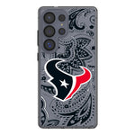 Houston Texans Paisley Clear Phone Case for Samsung Galaxy