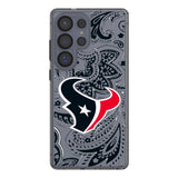 Houston Texans Paisley Clear Phone Case for Samsung Galaxy