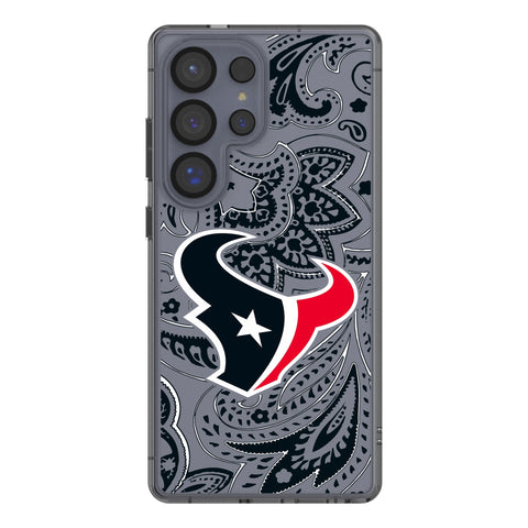 Houston Texans Paisley Clear Phone Case for Samsung Galaxy