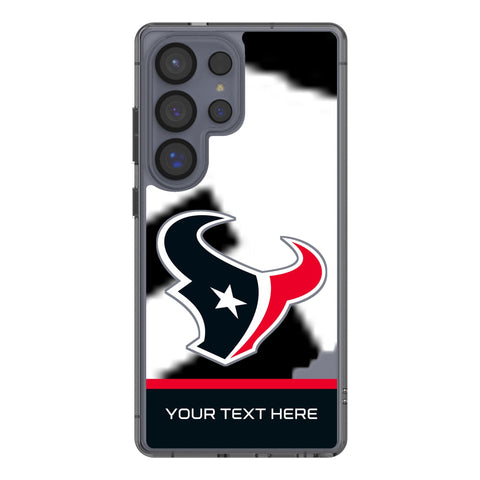 Houston Texans Personalized EndZone Plus Clear Phone Case for Samsung Galaxy
