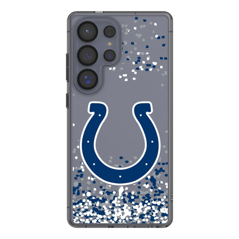 Indianapolis Colts Confetti Clear Phone Case for Samsung Galaxy