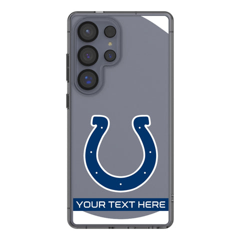 Indianapolis Colts Personalized Tilt Clear Phone Case for Samsung Galaxy