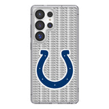 Indianapolis Colts Text Backdrop Clear Phone Case for Samsung Galaxy