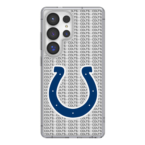 Indianapolis Colts Text Backdrop Clear Phone Case for Samsung Galaxy