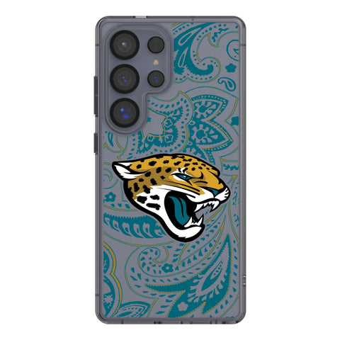 Jacksonville Jaguars Paisley Clear Phone Case for Samsung Galaxy