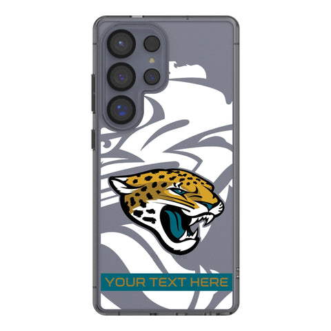 Jacksonville Jaguars Personalized Tilt Clear Phone Case for Samsung Galaxy