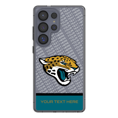Jacksonville Jaguars Personalized EndZone Plus Clear Phone Case for Samsung Galaxy