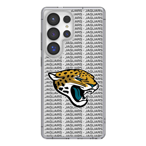 Jacksonville Jaguars Text Backdrop Clear Phone Case for Samsung Galaxy