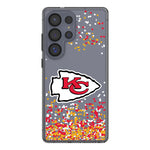 Kansas City Chiefs Confetti Clear Phone Case for Samsung Galaxy