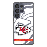 Kansas City Chiefs Personalized Tilt Clear Phone Case for Samsung Galaxy