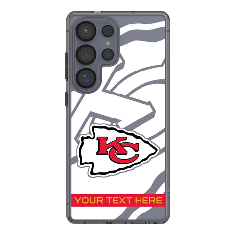 Kansas City Chiefs Personalized Tilt Clear Phone Case for Samsung Galaxy