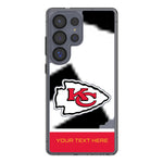 Kansas City Chiefs Personalized EndZone Plus Clear Phone Case for Samsung Galaxy