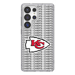 Kansas City Chiefs Text Backdrop Clear Phone Case for Samsung Galaxy