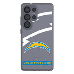 Los Angeles Chargers Personalized Tilt Clear Phone Case for Samsung Galaxy