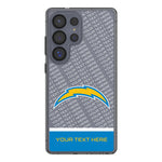 Los Angeles Chargers Personalized EndZone Plus Clear Phone Case for Samsung Galaxy