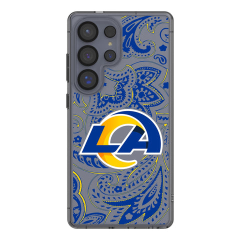 Los Angeles Rams Paisley Clear Phone Case for Samsung Galaxy