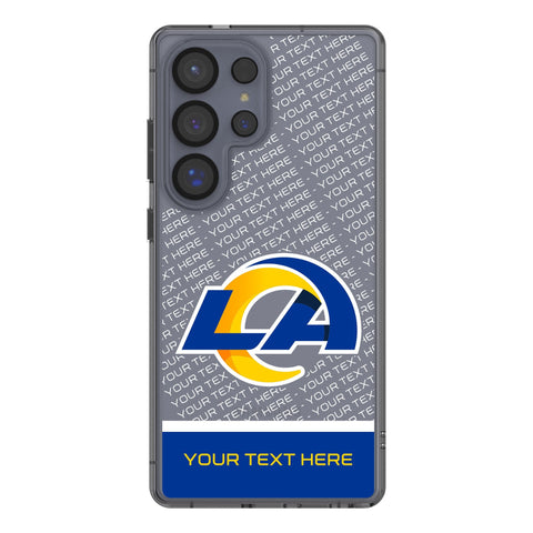 Los Angeles Rams Personalized EndZone Plus Clear Phone Case for Samsung Galaxy