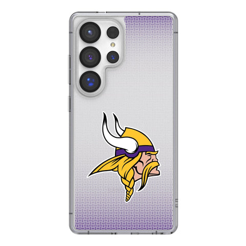 Minnesota Vikings Linen Clear Phone Case for Samsung Galaxy